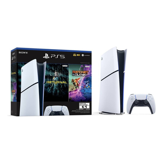 Ps5 Sony Playstation 5 Slim Standard + 2 Juegos R&r Amv