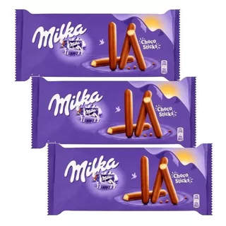 3 Milka Choco Sticks Biscoitos Cobertura Chocolate  Polônia