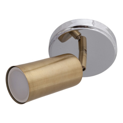Aplique 1 Luz Cromo Dorado Zunko Movil Apto Led Gu10 Deco