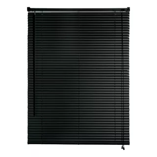 Persiana Pvc Para Janela Cortina Horizontal 1,80x1,60 Sala Cor Preto