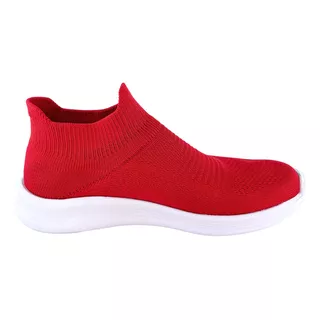Tenis Calcetin Arraigo Shoes Caballero Rojo Liso