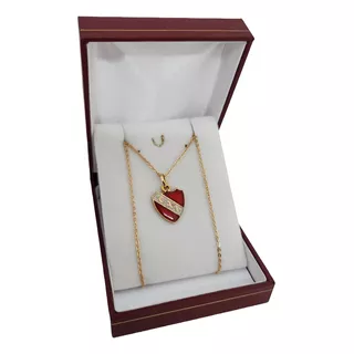 Collar Club Atletico Independiente Futbol El Rojo Enchap Oro