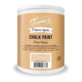 Tizada Exterior/interior Venir Chalk Para Maderas Color Crema Vainilla 1l