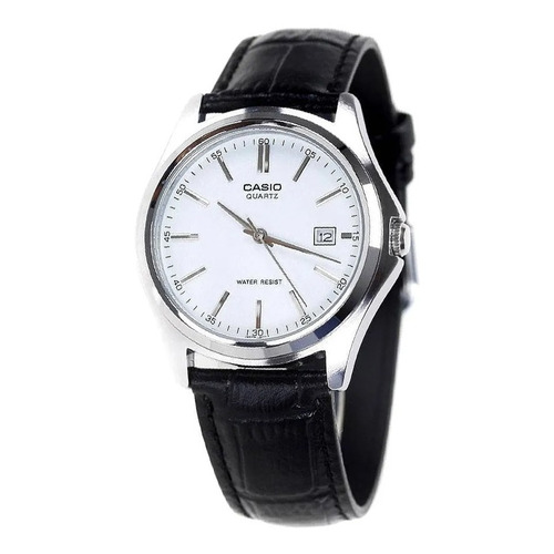 Reloj Casio Ltp-1183e-7adf Mujer 100% Original Color de la correa Negro Color del bisel Plateado Color del fondo Blanco