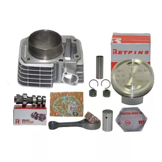 Kit Cilindro 220cc Cg 150 Titan 150 Fan 150 Bros 150 70mm + Rik + Kit Biela + Comando Preparado 315