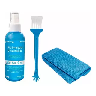 Kit Limpiador Para Pantallas Paño Liquido Y Cepillo Mcl-6004