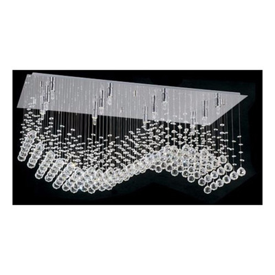 Plafon Colgante Cairel Deco Media Onda Con 12 Luces Led Incluidas