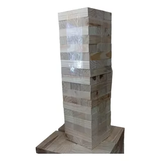 Juego Tipo Jenga Gigante De Verdad 54 Piezas De 4cmx7cmx21cm