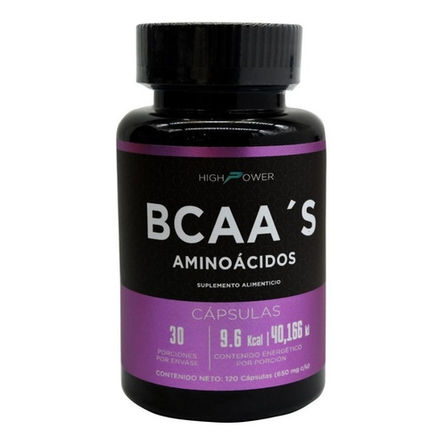 Bcaa's Aminoácidos 120 Cápsulas High Power