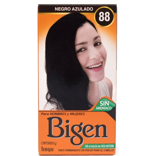 Kit Tintura Bigen  Bigen tono negro azulado 88 para cabello