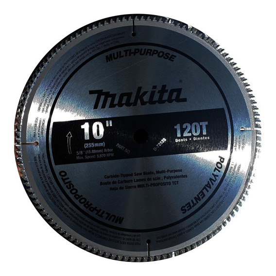 Disco Sierra Multimaterial 10 X 120 D Tcg Makita D72528