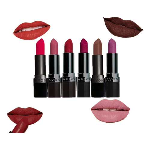 Labial Ultra Mate Y Mate Efecto Seda Avon Con Fps 15 Color Nude suede