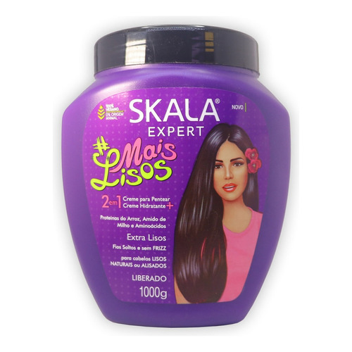 Skala Mais Lisos Máscara Vegana Crema De Peinar Lacios X 1kg