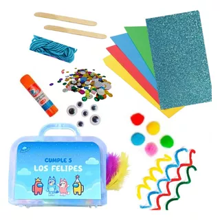 Mini Kit De Arte Valijitas X 10 U Souvenir - Cumpleaños