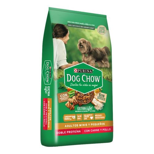 Dog Chow Sin Colorante Adultos Mini Y Pequeños X 21 Kg