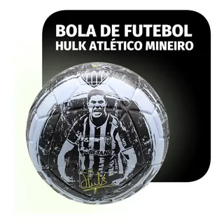 Bola De Futebol De Campo Nº 5 Atlético Mineiro - Hulk Cor Preto