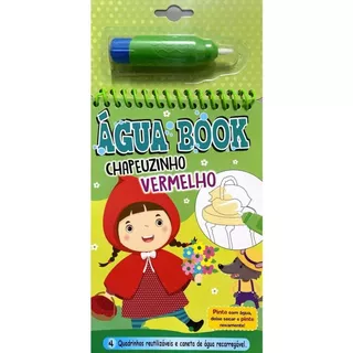 Livro Para Colorir Infantil Água Book Chapeuzinho Vermelho