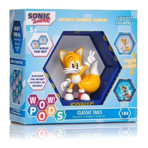 Figura Wow! Pods Sonic, Tails Miles Clasico Base Luz 1002-02