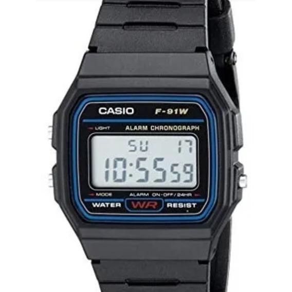 Reloj Casio   F91w Unisex Original 100% -garantizado