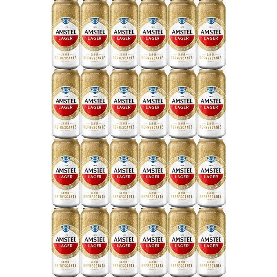 Cerveza Amstel Lager 473ml Pack X24 Zetta Bebidas