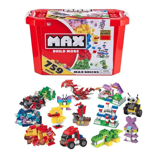 Bloques para armar Zuru Max Build More 759 piezas  en  caja