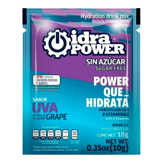 Idrapower Caja Con 10 Sobres 10 G. Sin Azúcar Para 1 L C/u 