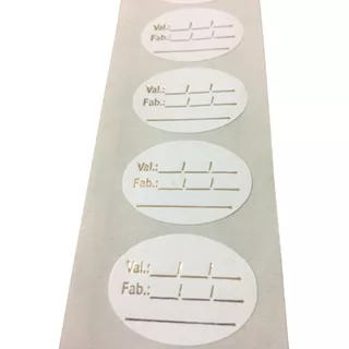 1.000 Etiquetas Validade E Fabricação Tamanho 32x22mm