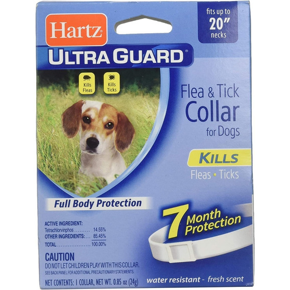 Collar Antipulgas Perros Hartz Pulgas Garrapatas Hasta 51 Cm