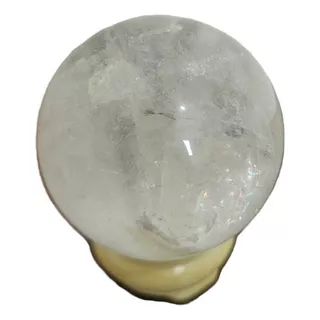 Bola De Cristal Esfera De Quartzo Branco 216g / 4,5cm Altura