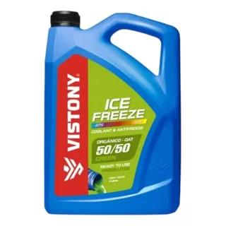 Coolant Refrigerante 50/50 Verde Vistony 4 Lts