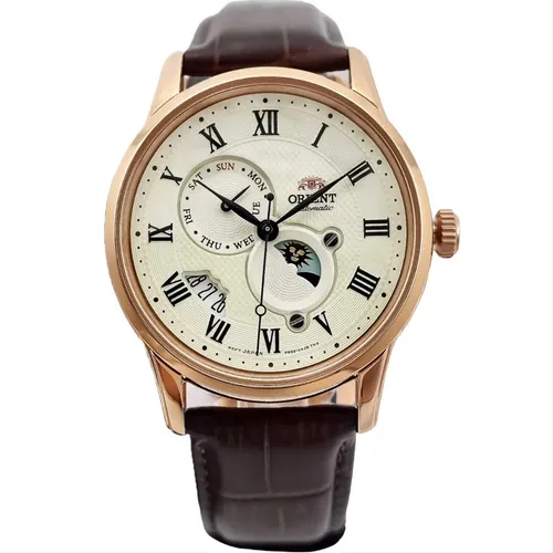 Reloj autom tico Orient para hombre con sol y luna RA AK0007s10b