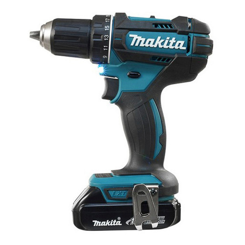 Taladro Atornillador 1/2 18v 2 Baterías Makita Ddf482sye Color Azul