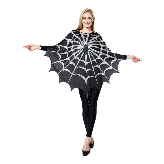 Disfraz De Cosplay De Tela De Araña Para Mujer, Capa De Halloween Para Adulto