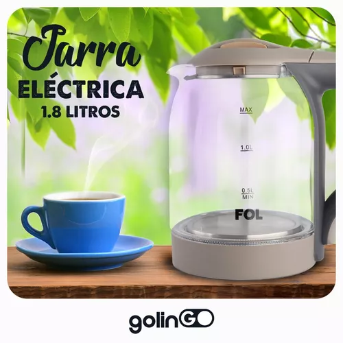 Hervidor de agua electrico para hervir agua rapido cafetera tetera cafe te  1.7lt