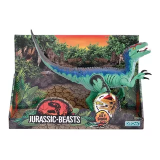 Dinosaurios Jurassic Beasts 28cm Luz Y Sonido Ditoys 2529
