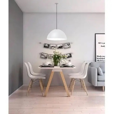 Colgante Media Esfera 40cm Color Ideal Cocina Apto Led Fz Sf