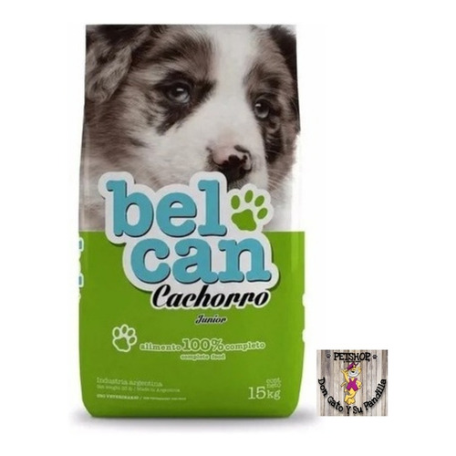 Alimento Belcan para perro cachorro en bolsa de 15 kg