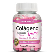 Colágeno Hidrolisado Femme + Vitaminas A, C, D, E - 90 Cáps