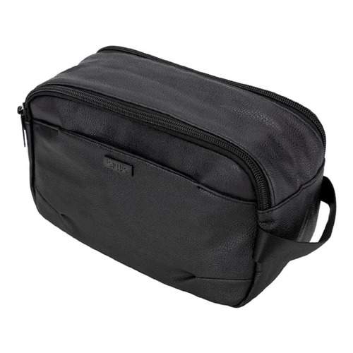 Necesaire Biwo Neceser De Mano Unisex Cuero Viaje Color Negro