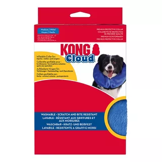  Kong Perro Collar Cloud  Azul Medium/neck 10-13