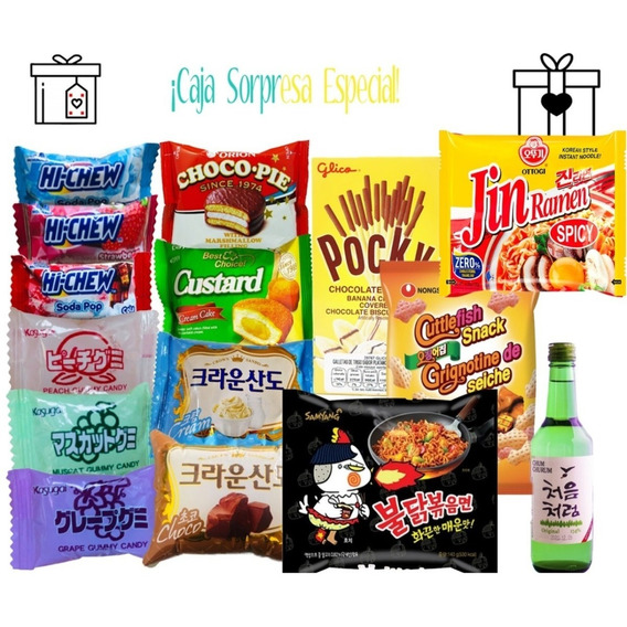 Dulces Japoneses Y Coreanos (paquete Especial Con Soju) 10pz