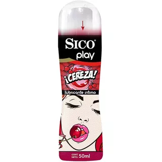 Sico Play Lubricante Íntimo Sabor Cereza Caja Con 72 Piezas