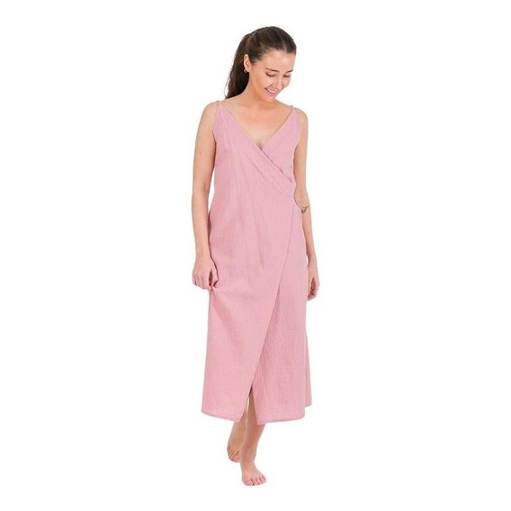 Vestido Mujer Kivül Wrape Rosa