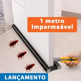 Kit 2 Protetores De Porta 1 Metro Veda Poeira  Ajustável 