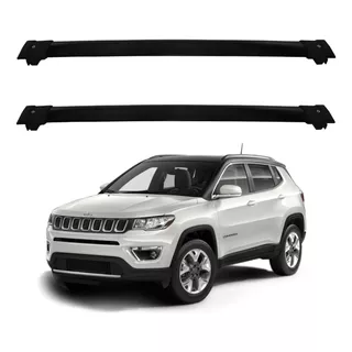 Travessa Rack De Teto Track Preta Jeep Compass 2017 A 2024