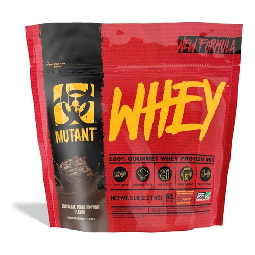 Suplemento en polvo Mutant  Whey Whey proteína sabor chocolate fudge brownie en sachet de 2.27kg