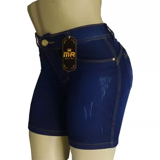 Kit 3 Short Jeans Feminino Meia Coxa 