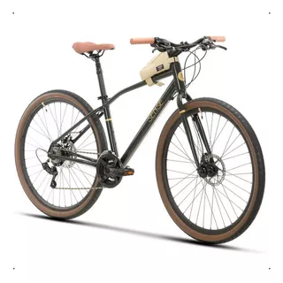 Bicicleta Sense Urbana Alumínio Move Urban 2023 Shimano 3x7v Cor Verde/preto Tamanho Do Quadro L (174~182cm)