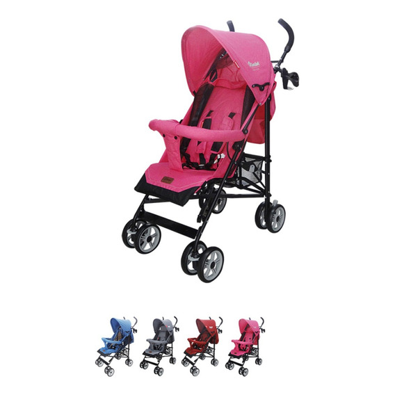 Carriola De Bastón Para Bebé D Bebé Aerostar Reclinable Color Rosa