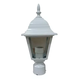 Lámpara Farol Para Poste Blanco Exteriores